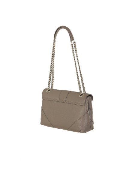 Borsa Orciani a spalla Alma Sense in pelle Taupe