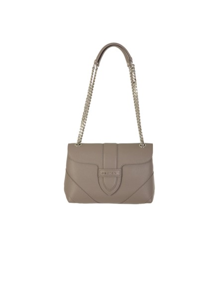 Borsa Orciani a spalla Alma Sense in pelle Taupe