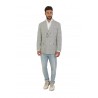 Giacca Brunello Cucinelli Principe di Galles Grigio Perla