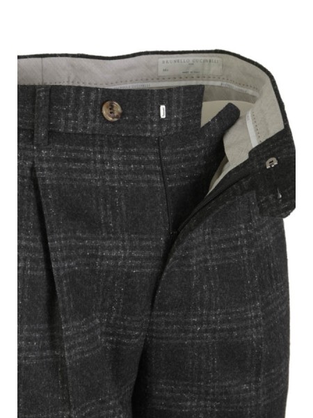 Abito Brunello Cucinelli Principe di Galles Antracite