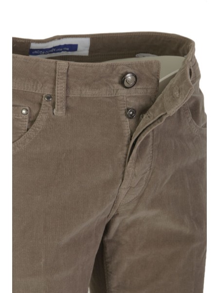 Pantalone Jacob Cohen Scott Beige in Velluto a Coste