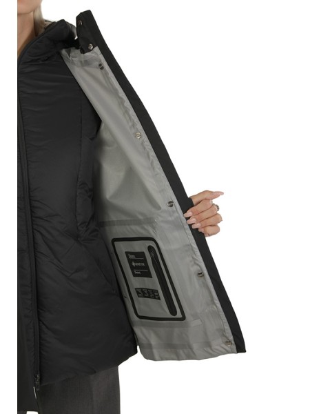 Piumino Herno Laminar in Gore-Tex Infinium Windstopper Nero