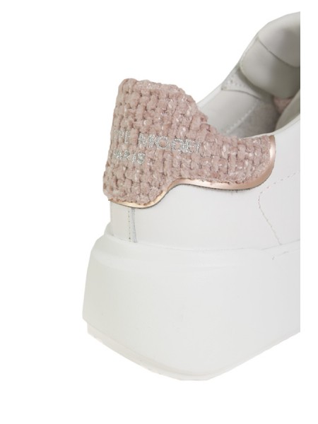 Philippe Model Tres Temple White/Pink Sneaker