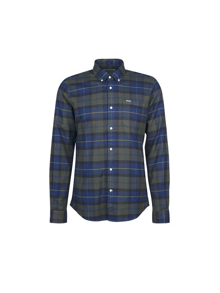 Camicia Barbour Kyeloch Taglio Sartoriale Olive Night