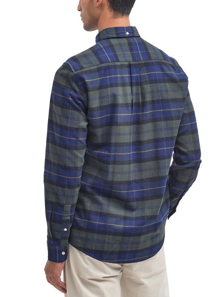 Camicia Barbour Kyeloch Taglio Sartoriale Olive Night