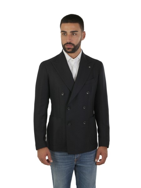 Giacca Tagliatore Doppiopetto Blu