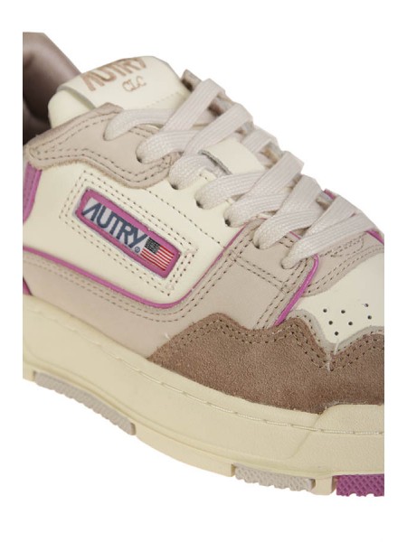 Sneakers Autry CLC Low Fucsia/Tabacco