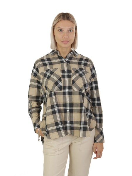 Camicia Barbour Larisa Check Beige/Blu