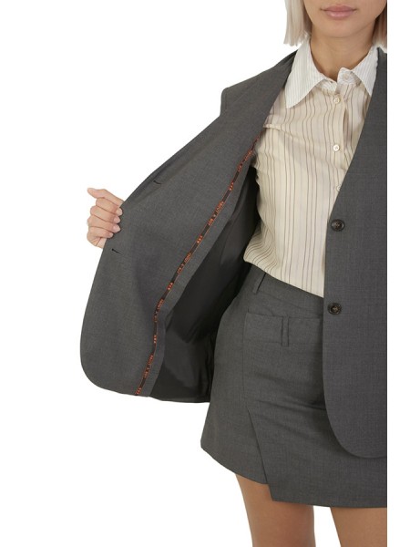 Giacca Erika Cavallini Ella Fumo di Londra