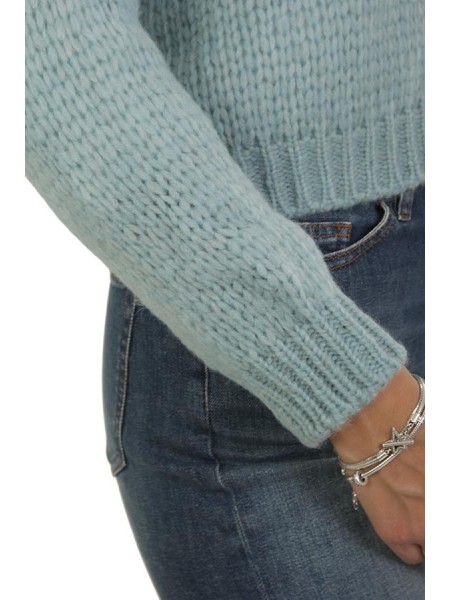 Maglia Roberto Collina in Alpaca Acqua