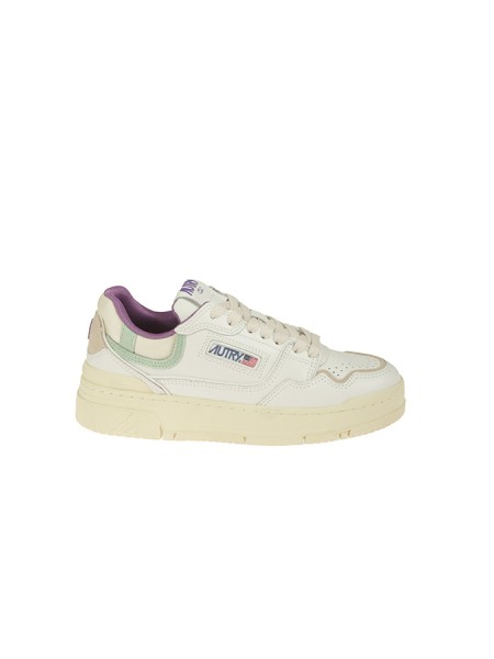 Sneakers Autry Clc Low In Pelle Bianco e Green