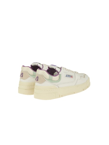 Sneakers Autry Clc Low In Pelle Bianco e Green