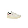 Sneakers Autry Clc Low In Pelle Bianco/Verde/Fucsia
