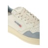 Sneakers Autry Medalist Low in Pelle e Suede Bianco/Celeste