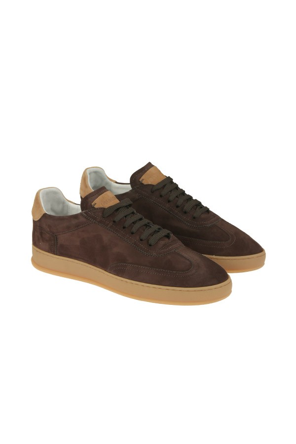 Sneakers Soldini Akira in Suede Brown